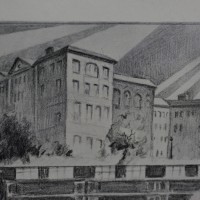 1929 sketch of building