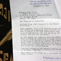 1931 2002 letter about 31 yearbook